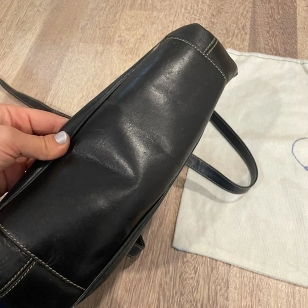 PRADA LEATHER BAG BLACK AND WHITE - Picture 11 of 16